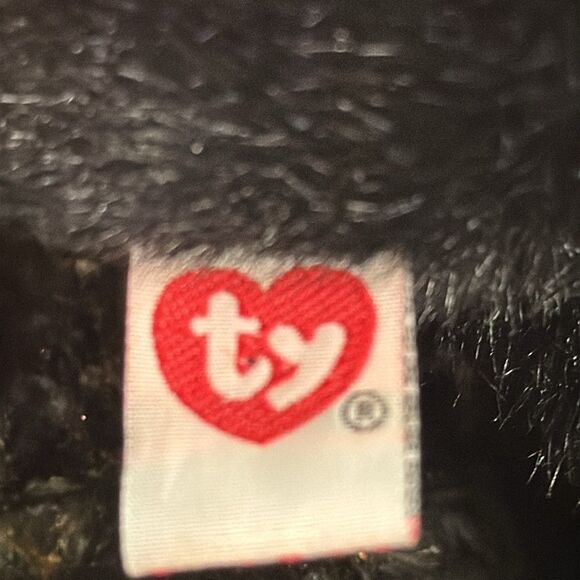 TY VINTAGE 1997 CLASSIC LICORICE BLACK CAT STUFFED ANIMAL PLUSH TOY - Picture 7 of 8